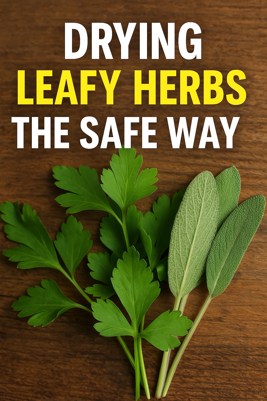 Drying Leafy Herbs the Safe Way