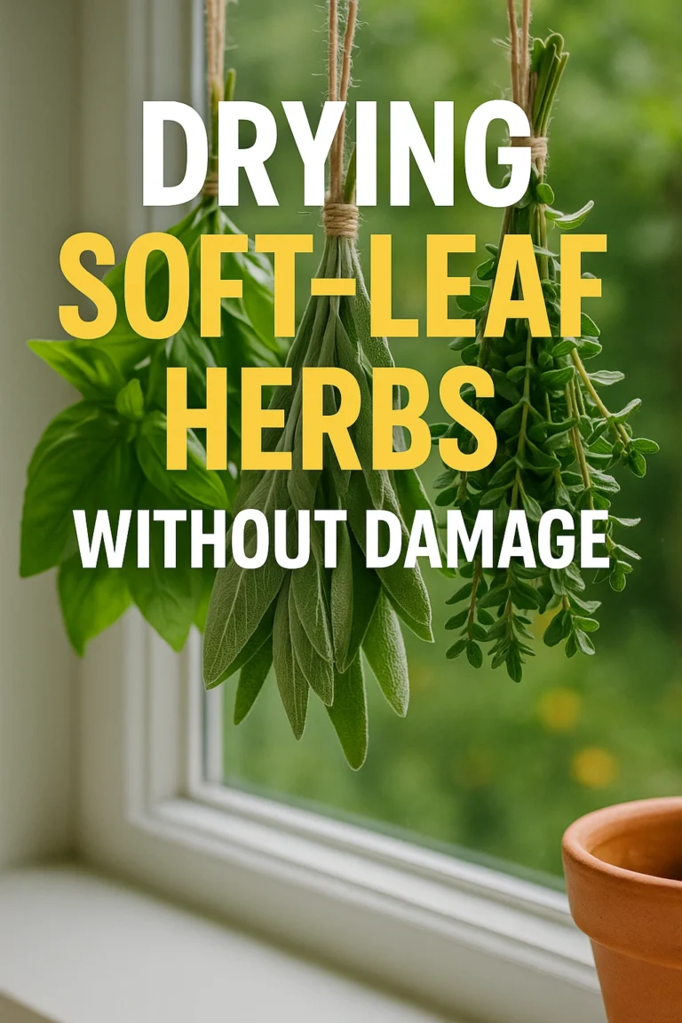 Drying Soft-Leaf Herbs Without Damage