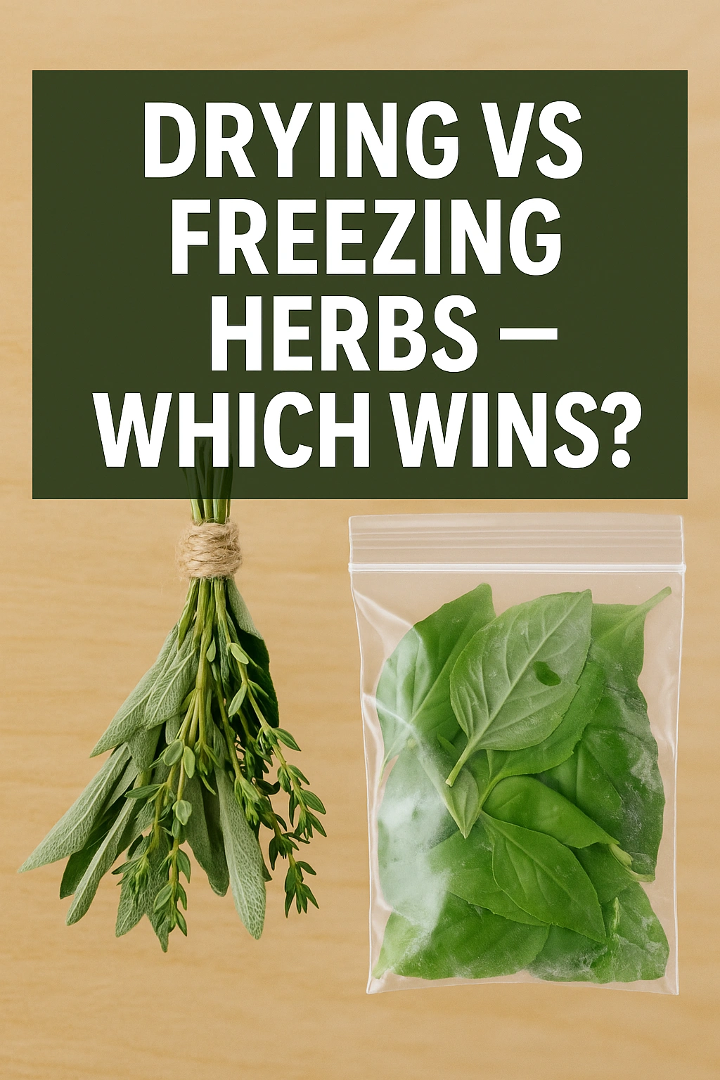 Drying vs Freezing Herbs — Which Wins
