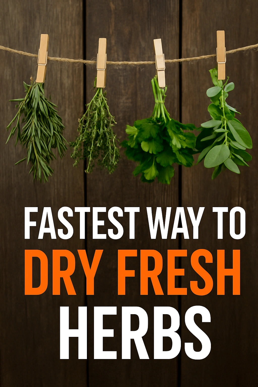 Fastest Way to Dry Fresh Herbs