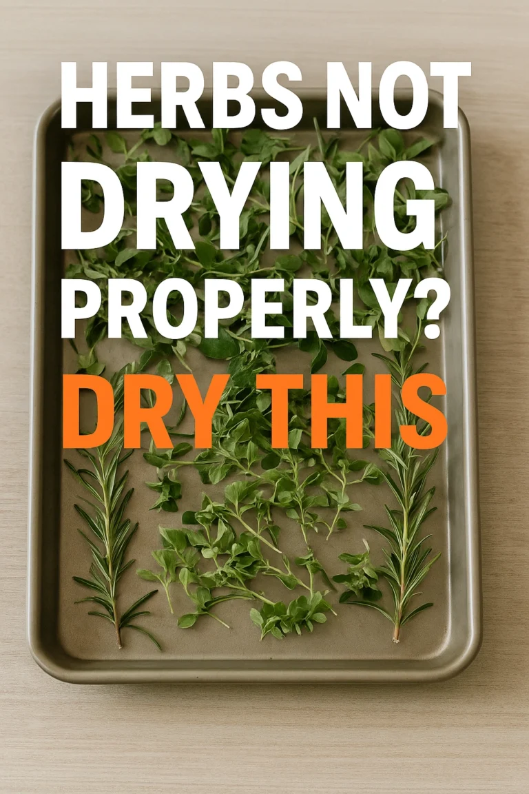 Herbs Not Drying Properly Try This
