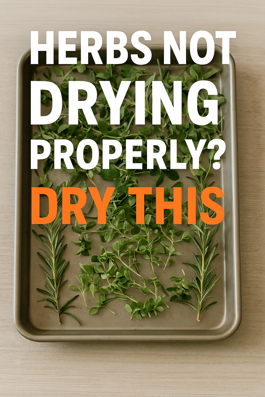 Herbs Not Drying Properly Try This