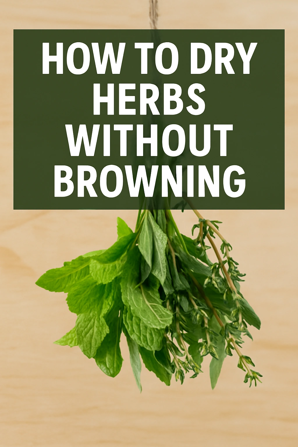 How to Dry Herbs Without Browning