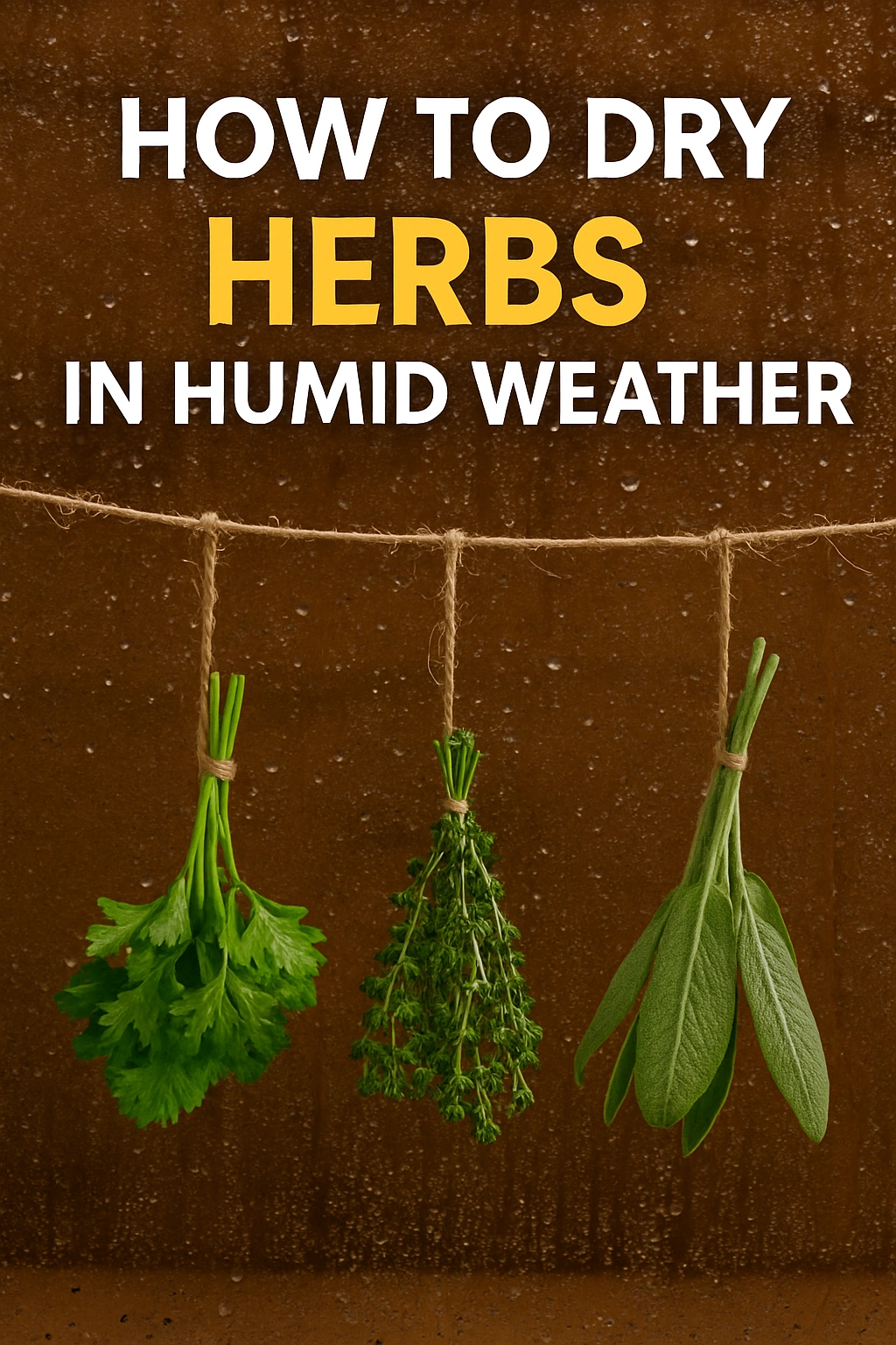 How to Dry Herbs in Humid Weather