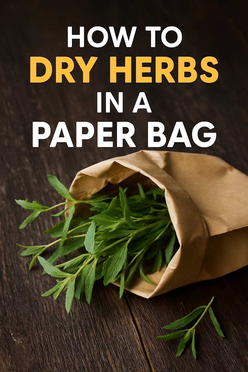 How to Dry Herbs in a Paper Bag
