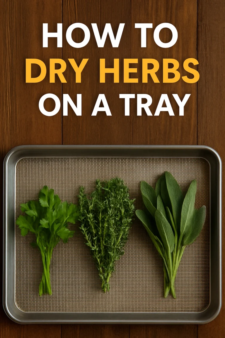 How to Dry Herbs on a Tray
