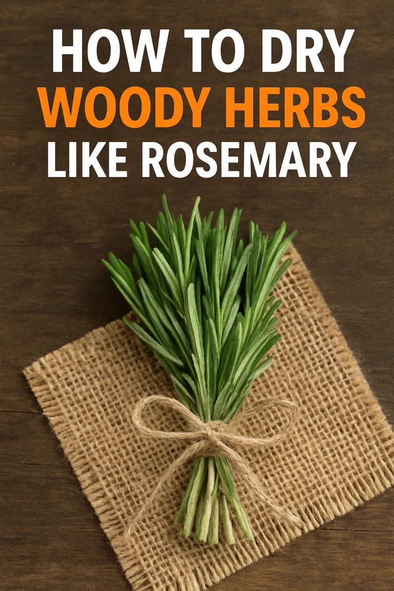How to Dry Woody Herbs Like Rosemary