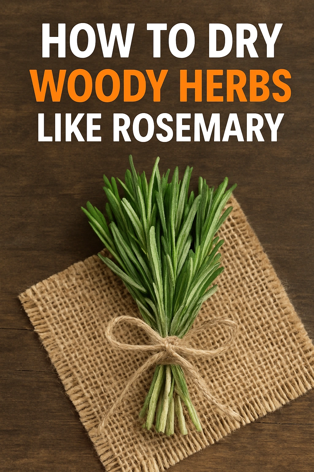 How to Dry Woody Herbs Like Rosemary