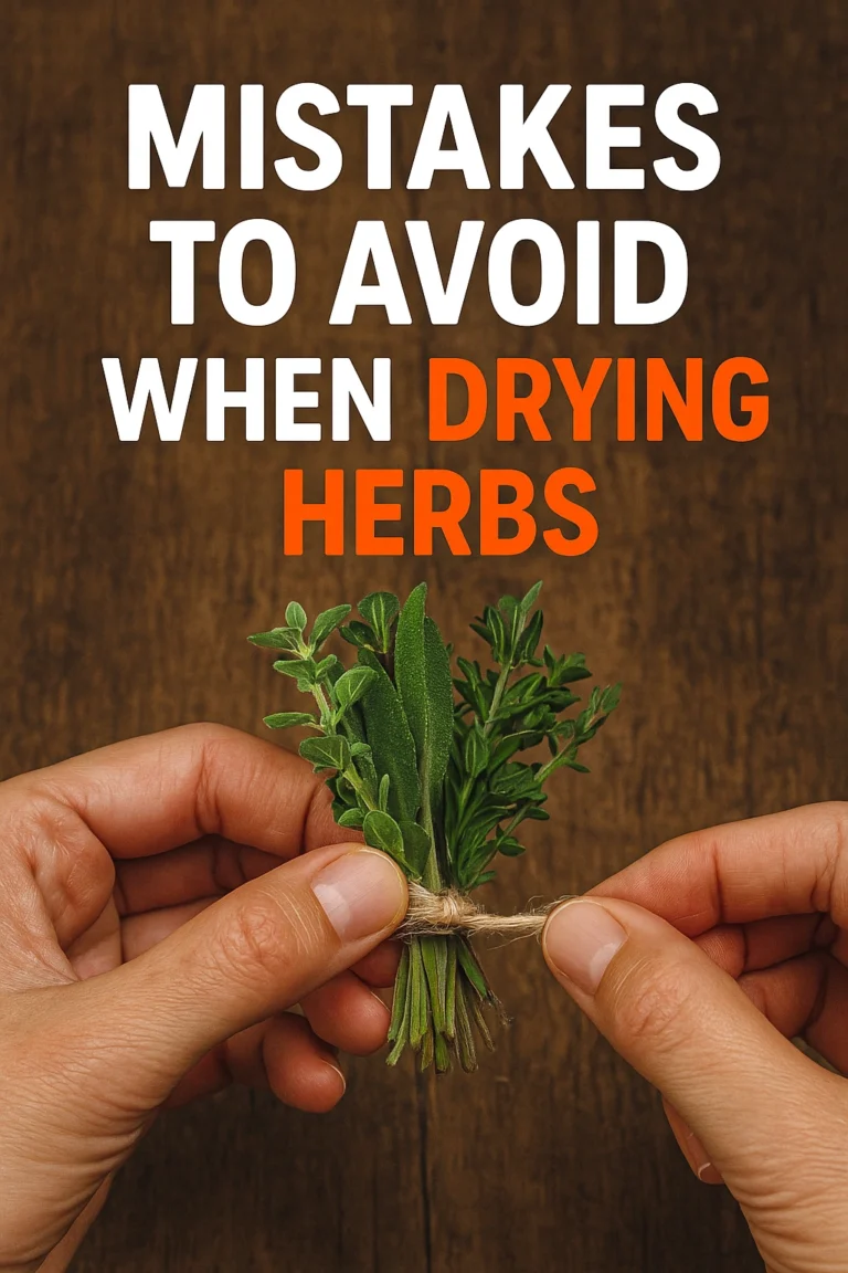 Mistakes to Avoid When Drying Herbs