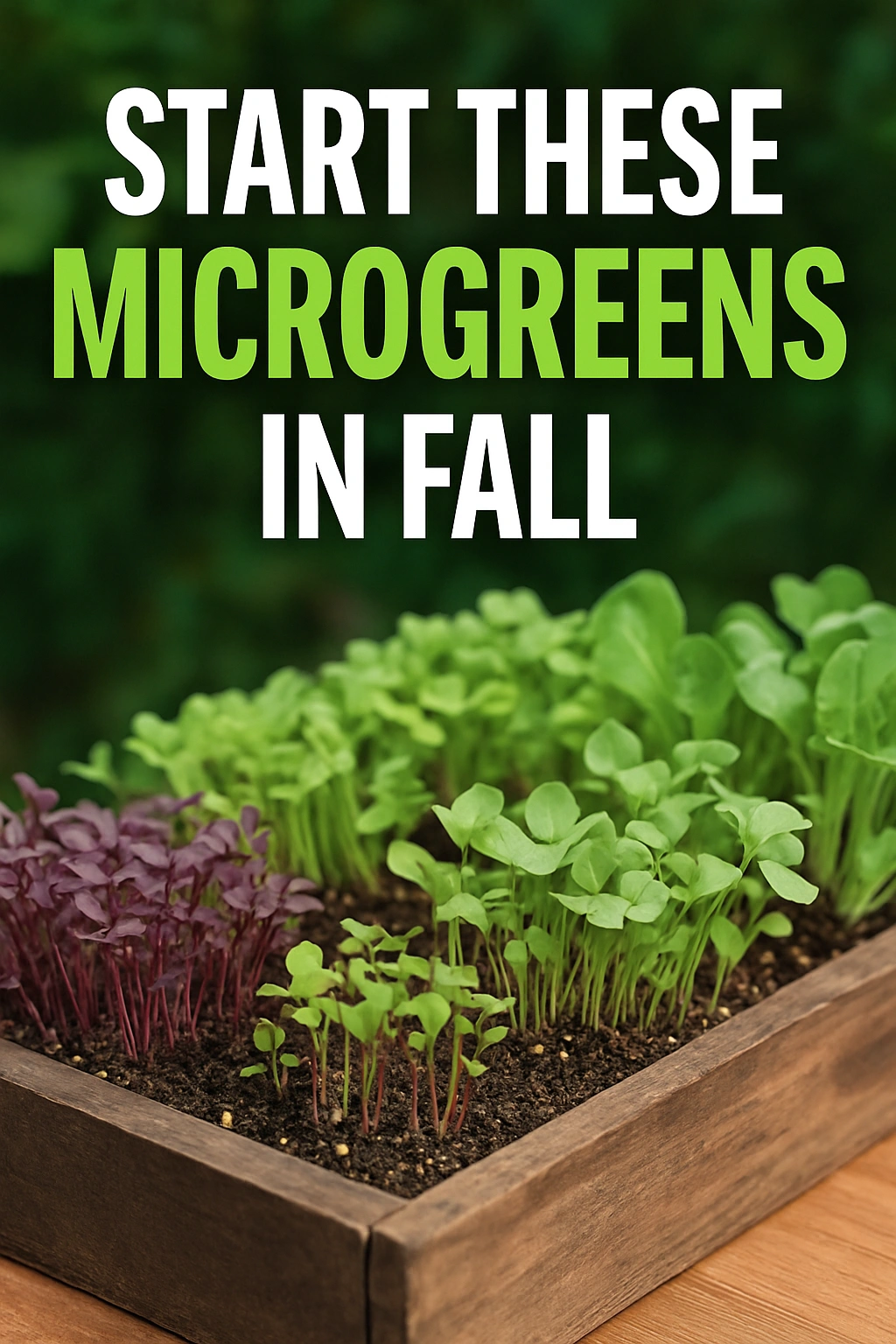 Start These Microgreens in Fall