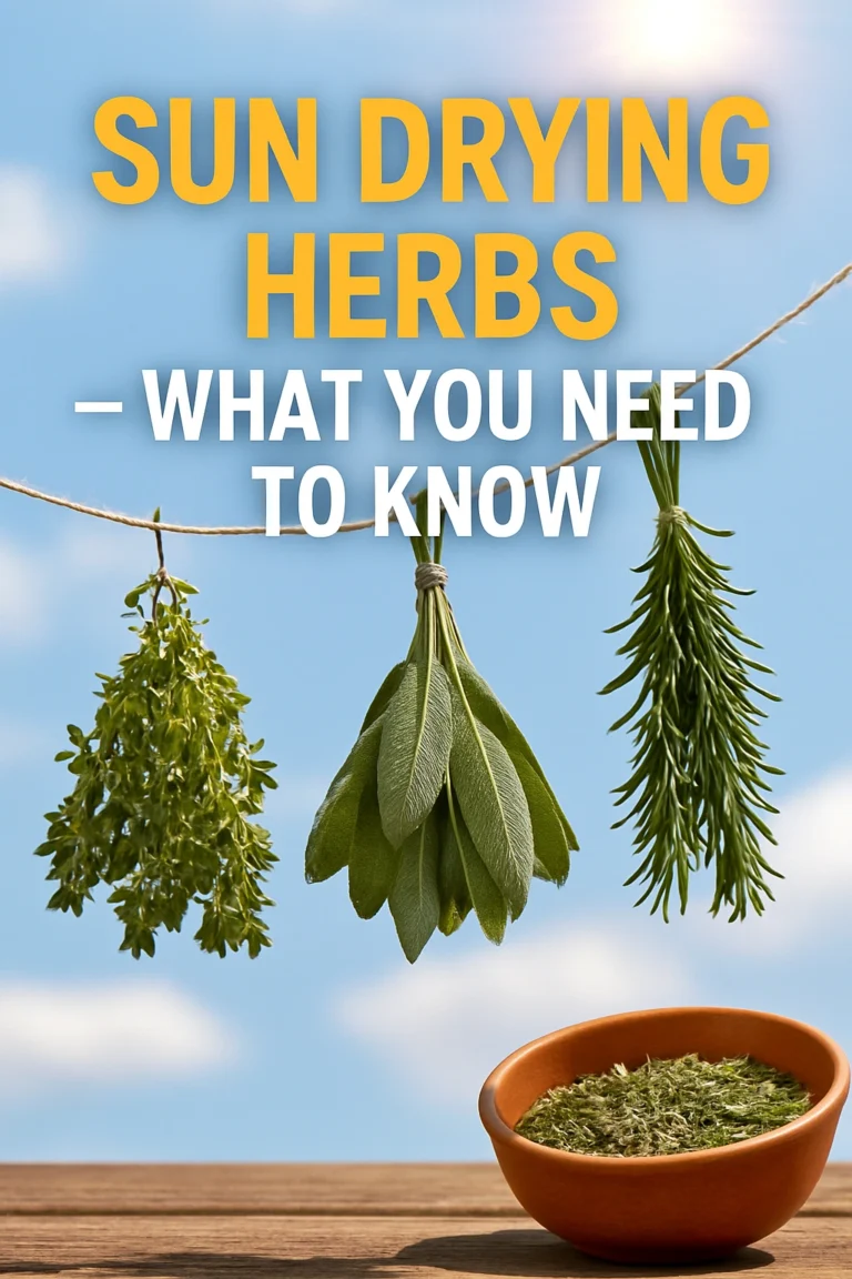 Sun Drying Herbs — What You Need to Know