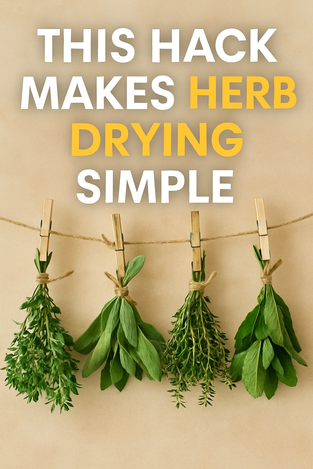 This Hack Makes Herb Drying Simple