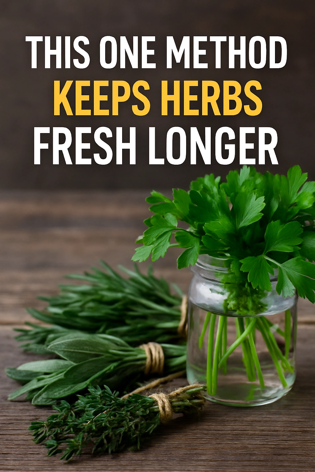 This One Method Keeps Herbs Fresh Longer