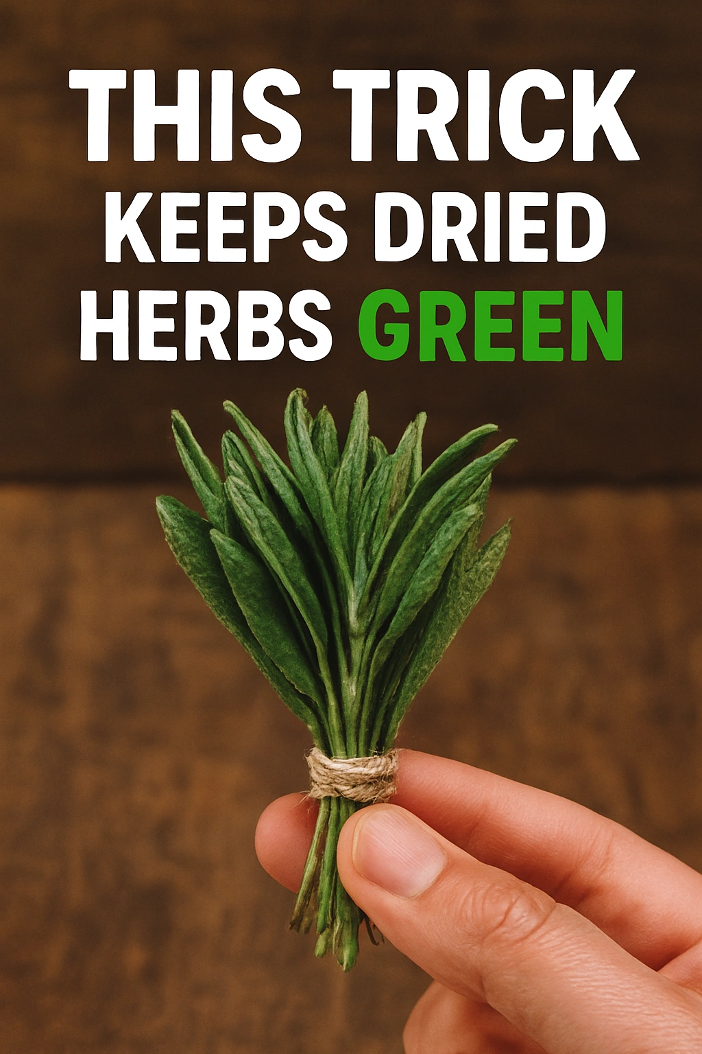 This Trick Keeps Dried Herbs Green