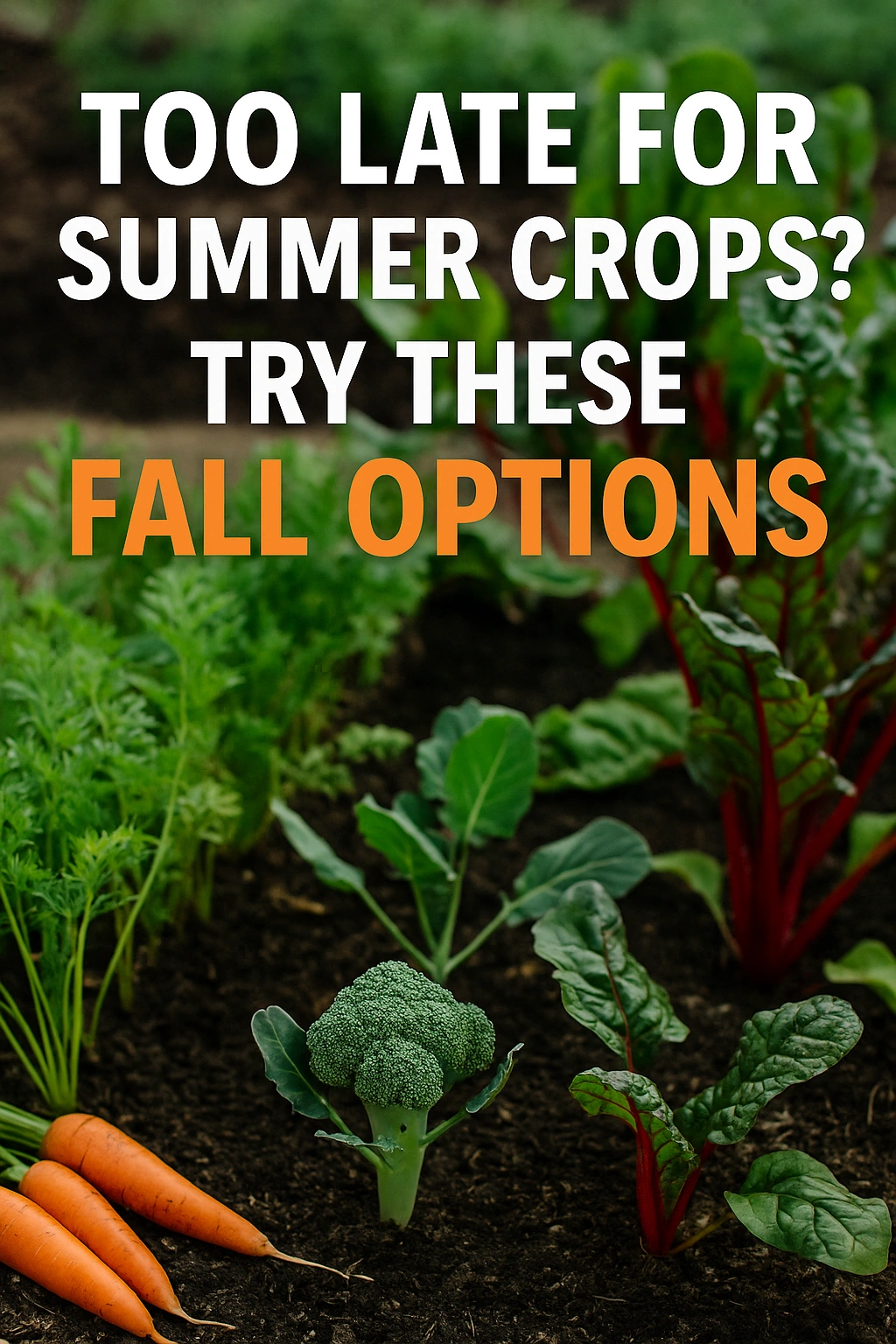 Too Late for Summer Crops Try These Fall Options