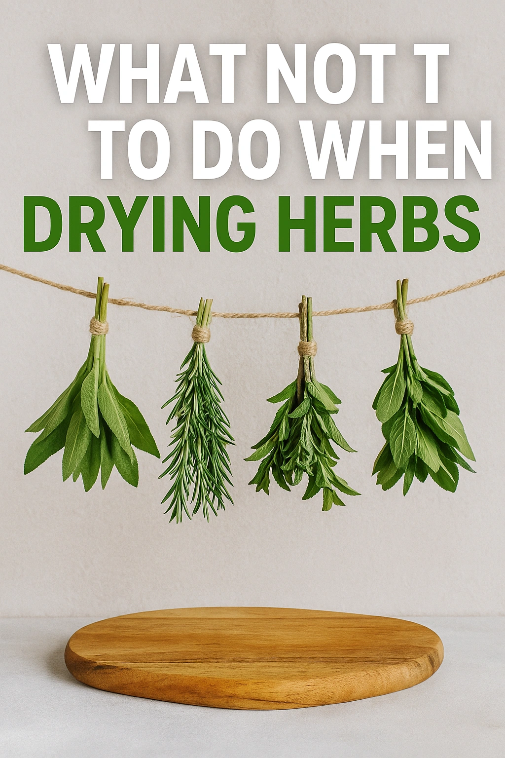 What Not to Do When Drying Herbs