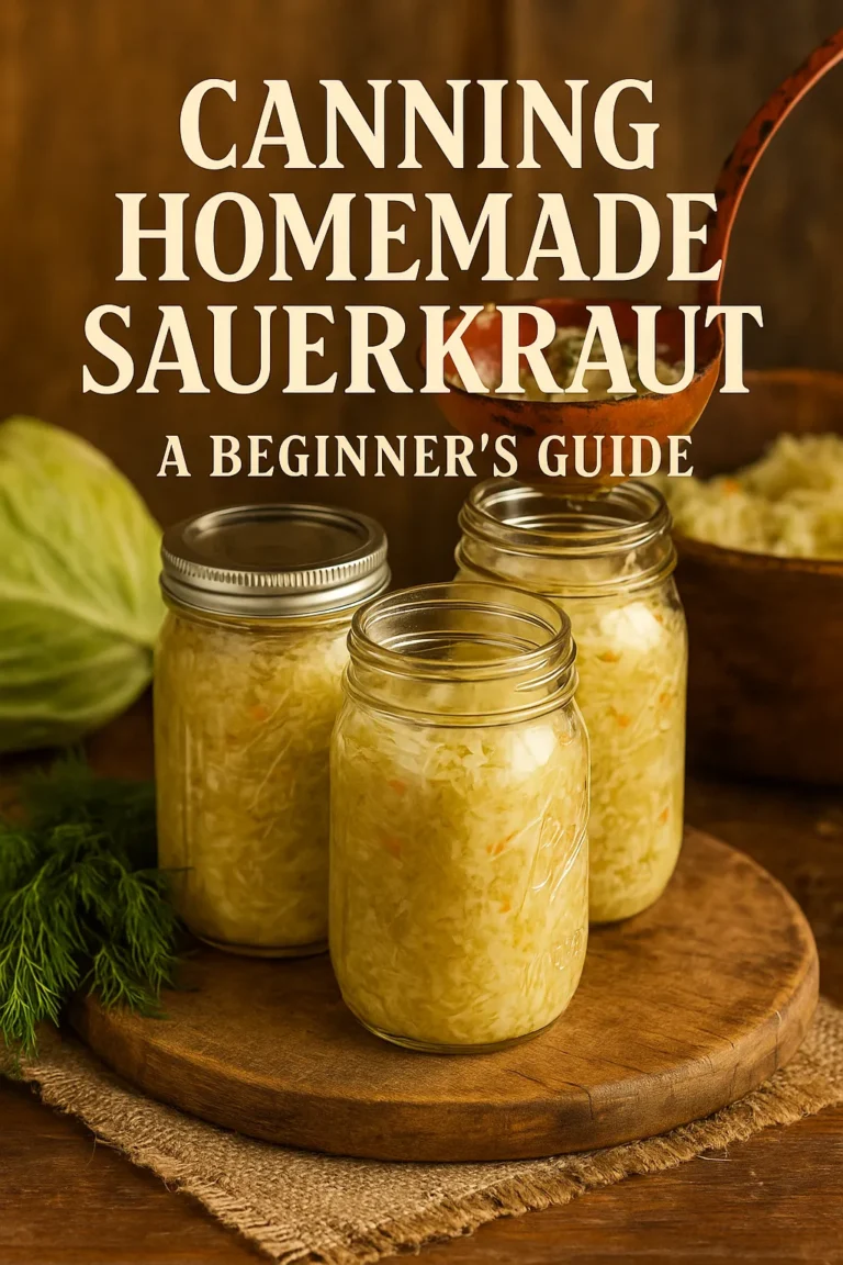 Canning Homemade Sauerkraut A Beginner’s Guide