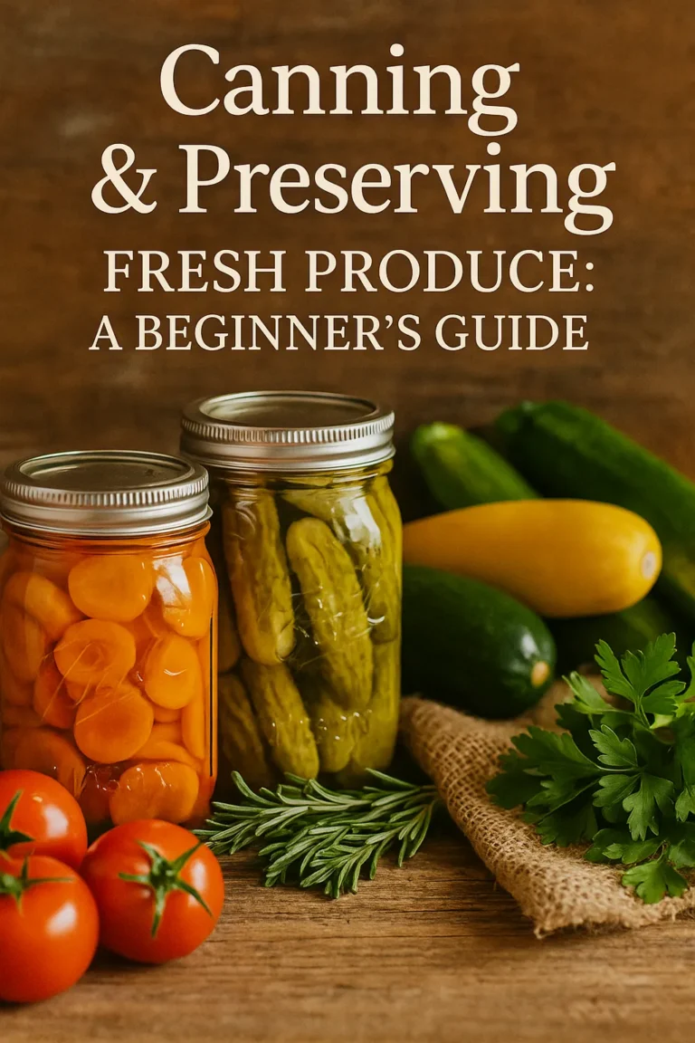 Canning & Preserving Fresh Produce A Beginner’s Guide