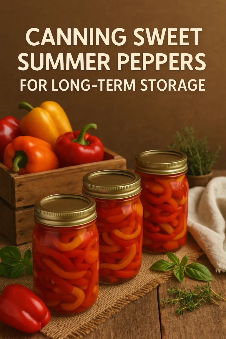 Canning Sweet Summer Peppers for Long-Term Storage