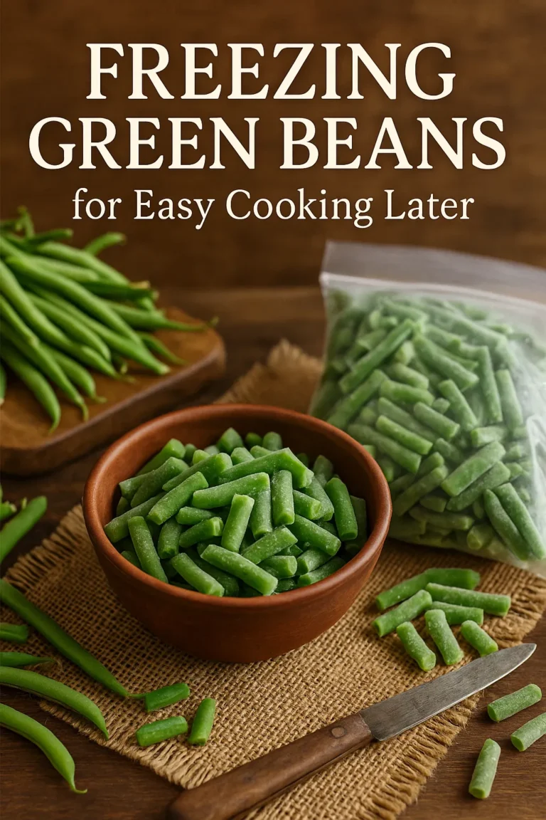 Freezing Green Beans for Easy Cooking Later