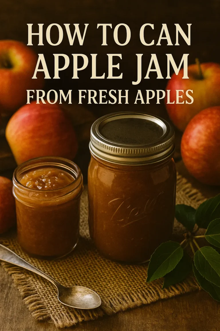 How to Can Apple Jam from Fresh Apples