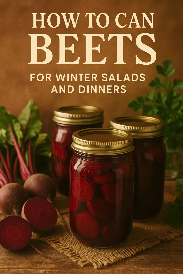 How to Can Beets for Winter Salads and Dinners