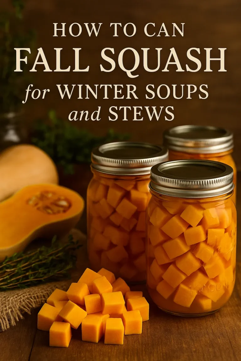 How to Can Fall Squash for Winter Soups and Stews