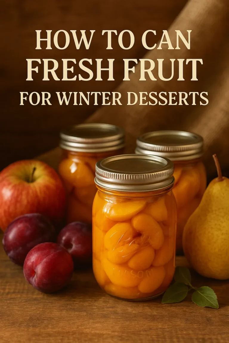 How to Can Fresh Fruit for Winter Desserts