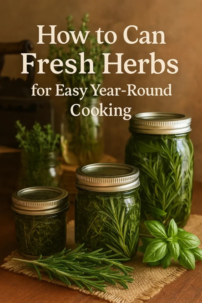 How to Can Fresh Herbs for Easy Year-Round Cooking