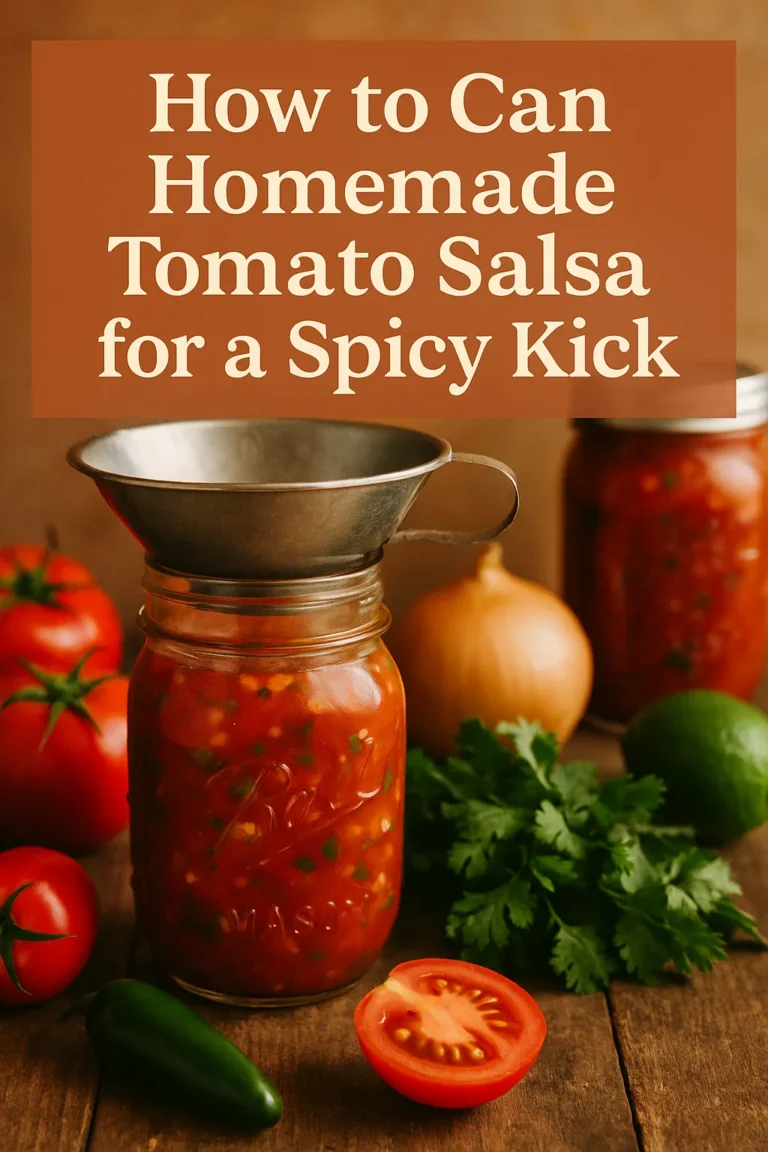 How to Can Homemade Tomato Salsa for a Spicy Kick